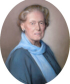 Portrait of a Lady with a blue scarf